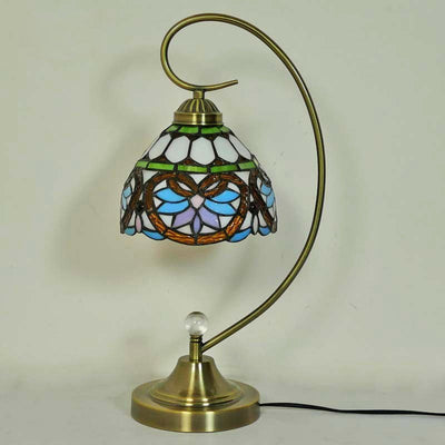 Glass Tiffany Table Lamp, Reading Light, Bedroom Light