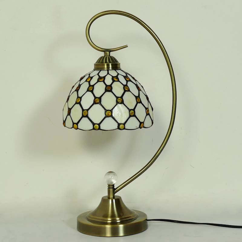 Glass Tiffany Table Lamp, Reading Light, Bedroom Light