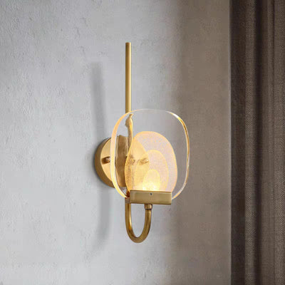 Glass Wall Light for Bedroom, Bedside Wall Light