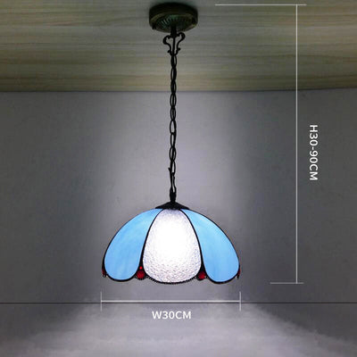 Grilled Bend Pendant Light, Glass Hallway Light, Corridor Lamp