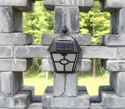 Hexagonal Solar Wall Light - Set of 2