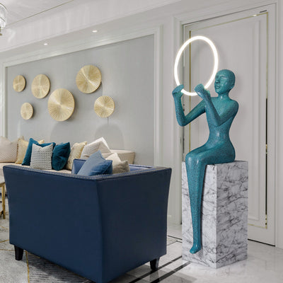 Human Body Floor Lamp, Hotel Light, Commercial Interior Light