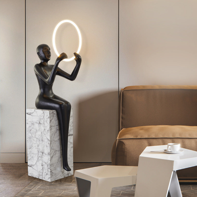 Human Body Floor Lamp, Hotel Light, Commercial Interior Light