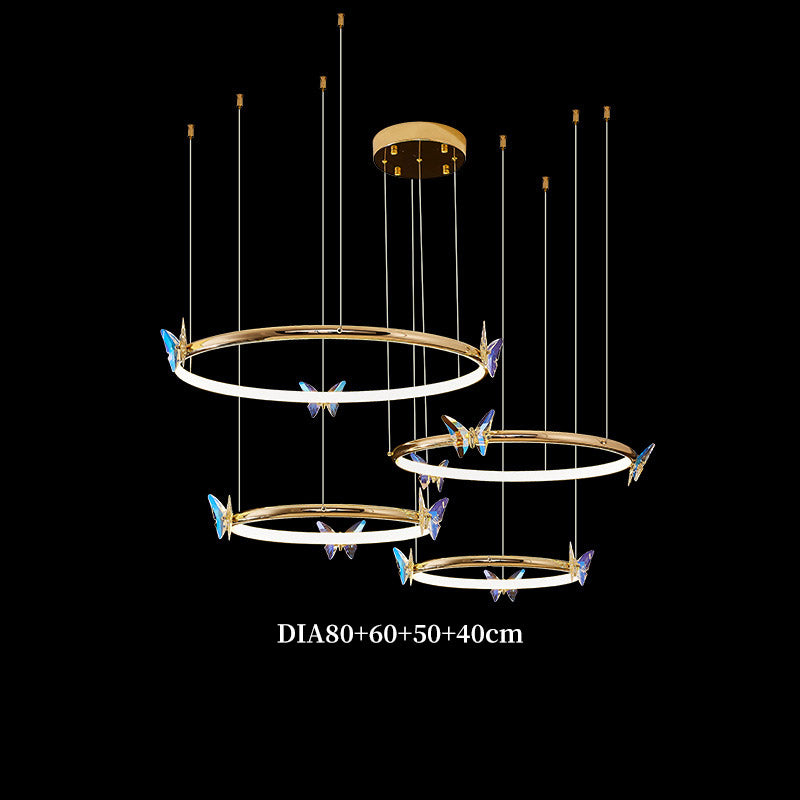 Illusion Crystal Butterfly Chandelier, Pendant for Living Room