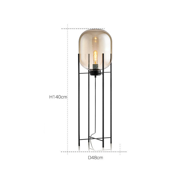 Industrial Floor Lamp, Scandinavian Dining Room Light, Bedroom Light