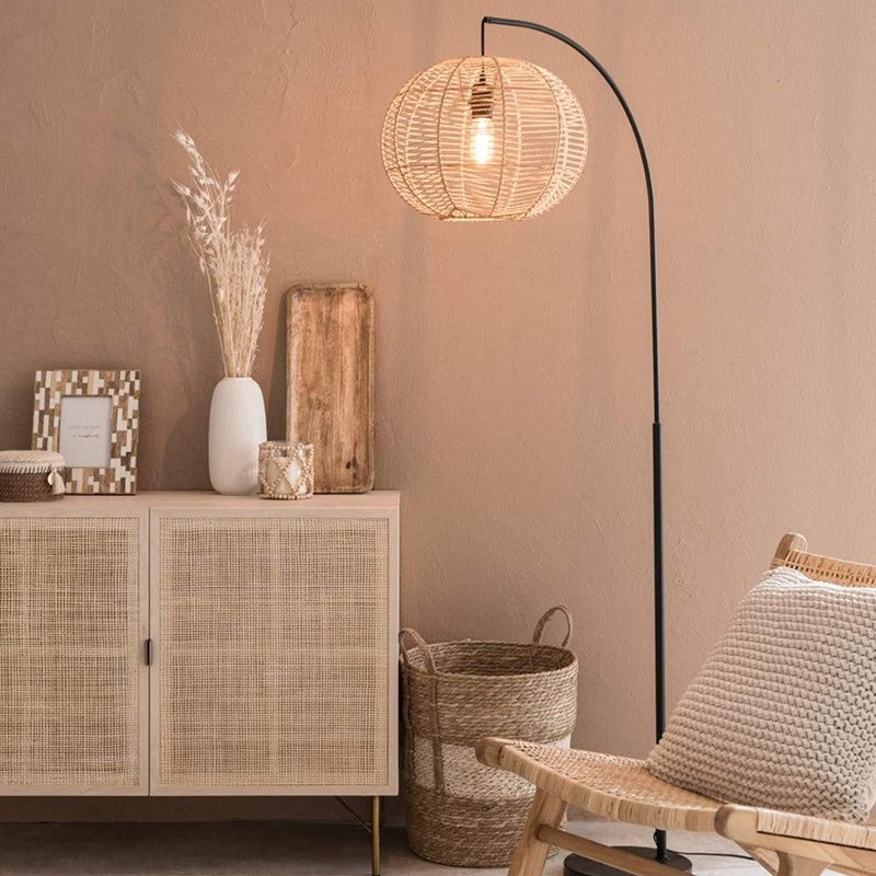 Japanese Arc Floor Lamp, Living Room Light, Reading Light