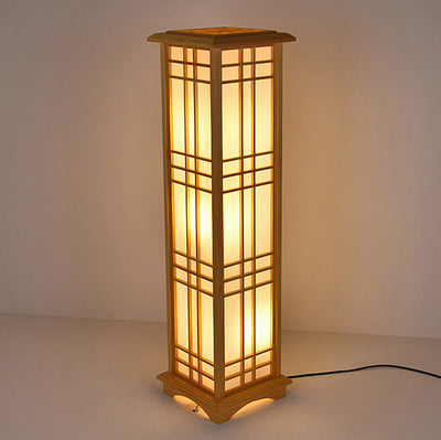 Japanese Floor Lamp, Log Living Room Light, Bedroom Light