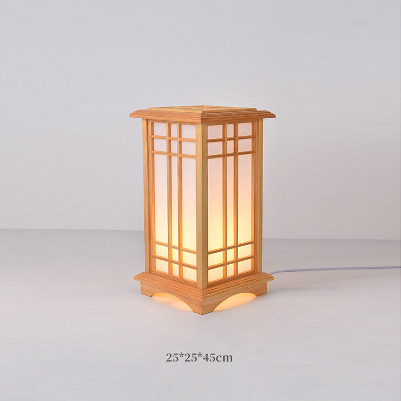 Japanese Floor Lamp, Log Living Room Light, Bedroom Light