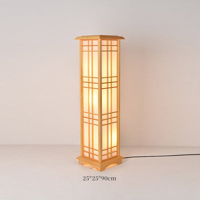 Japanese Floor Lamp, Log Living Room Light, Bedroom Light