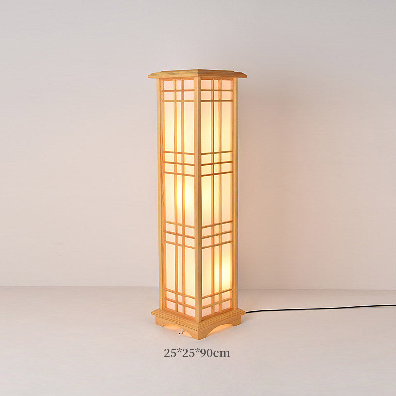 Japanese Floor Lamp, Log Living Room Light, Bedroom Light