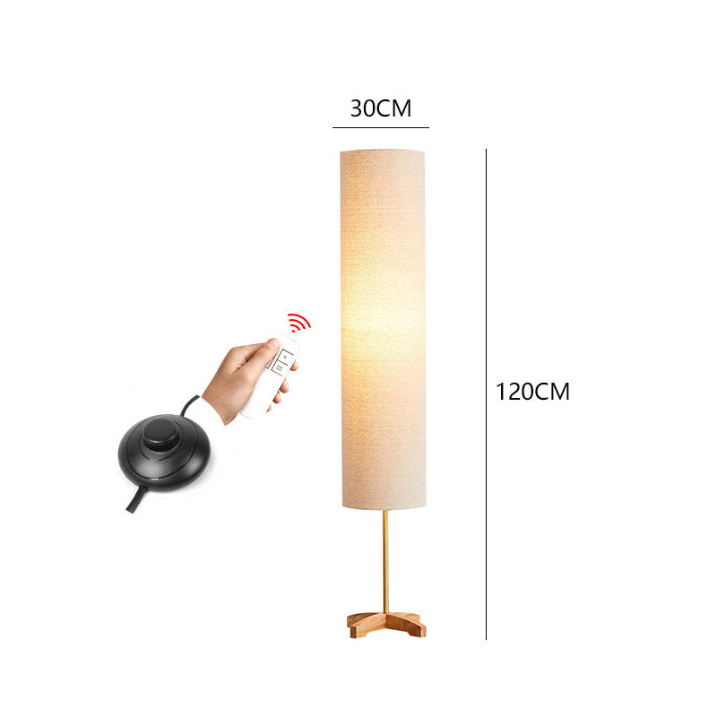 Japanese Floor Lamp, Log Living Room Light, Dining Room Light