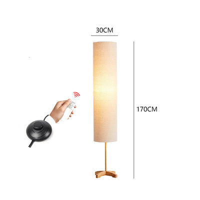 Japanese Floor Lamp, Log Living Room Light, Dining Room Light