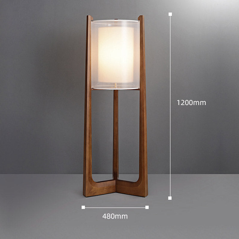 Japanese Floor Lamp, White Wax Living Room Light, Bedroom Light