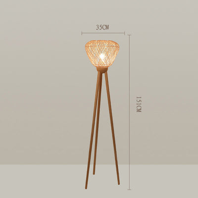 Japanese Retro Floor Lamp, Corner Living Room Light, Bedroom Light