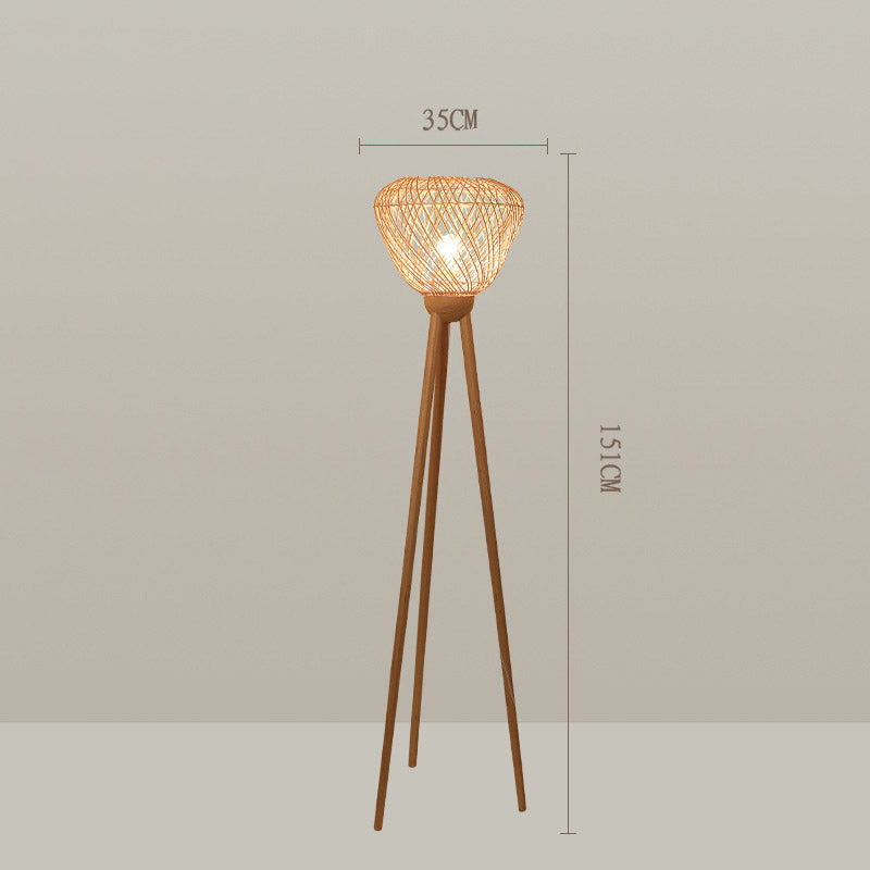 Japanese Retro Floor Lamp, Corner Living Room Light, Bedroom Light