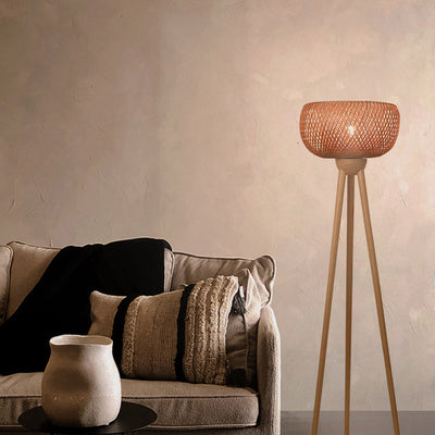 Japanese Retro Floor Lamp, Corner Living Room Light, Bedroom Light