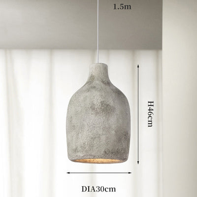 Japanese Vintage Chandelier, Resin Bottle Handmade Pendant Light, Living Room Light, Dining Room Lamp