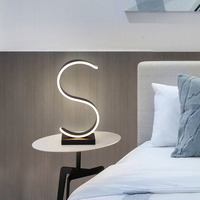 Letter C and S Table Lamp, Bedside Table Lamp, Modern Bedside Lamp