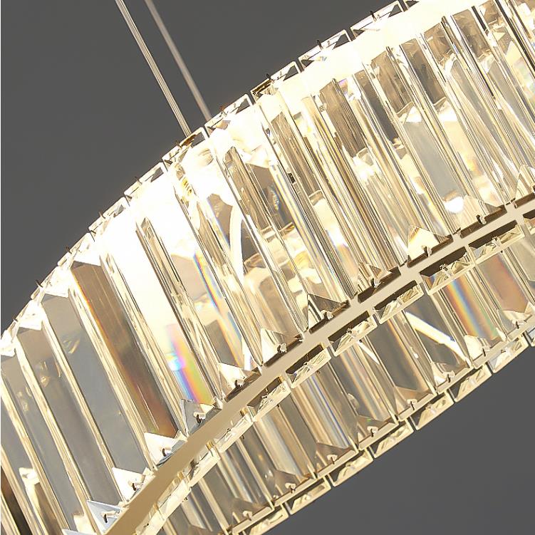 Long Strip Crystal Lamp, Pendant Light Bedroom