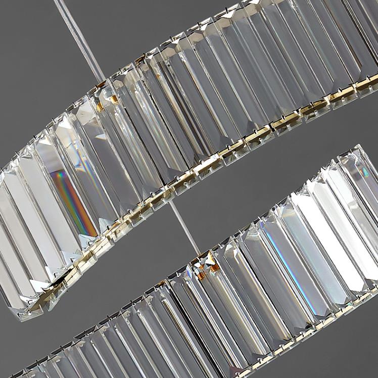 Long Strip Crystal Lamp, Pendant Light Bedroom