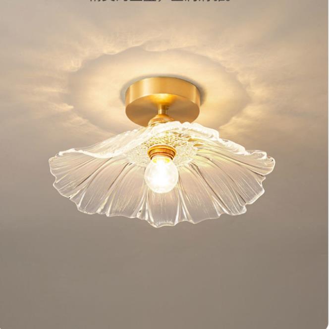 Lotus Leaf Ceiling Light, Retro Foyer Light, Hallway Ceiling Light