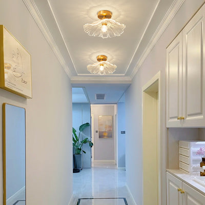 Lotus Leaf Ceiling Light, Retro Foyer Light, Hallway Ceiling Light