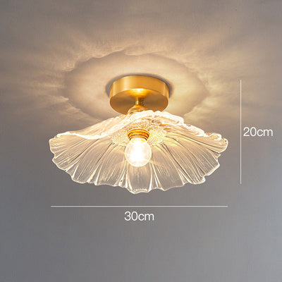 Lotus Leaf Ceiling Light, Retro Foyer Light, Hallway Ceiling Light