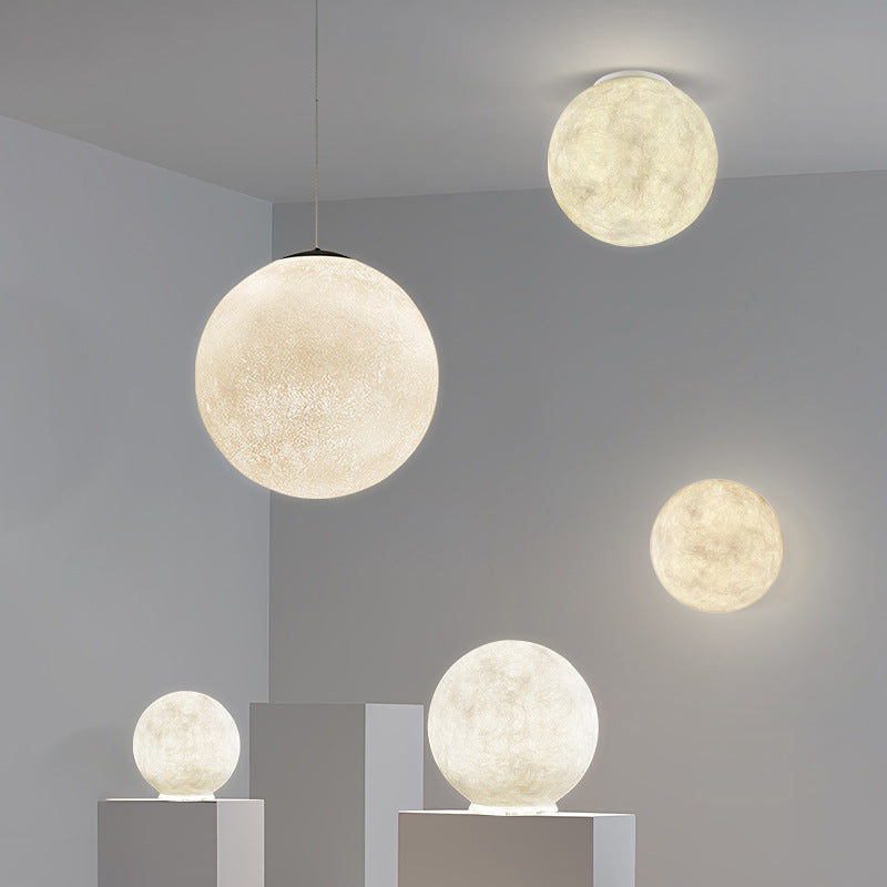 Lunar Decoration Scandinavian Pendant Light, Living Room Light, Reading Light