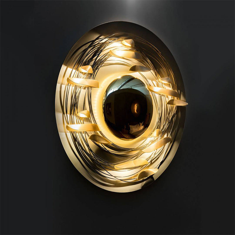 Luxury Coin Wall Light, Living Room Wall Light, Dining Room Light