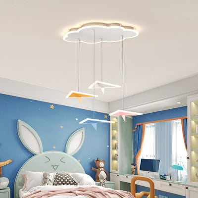 Macaroon Aircraft Chandelier, Pendant for Children's Room