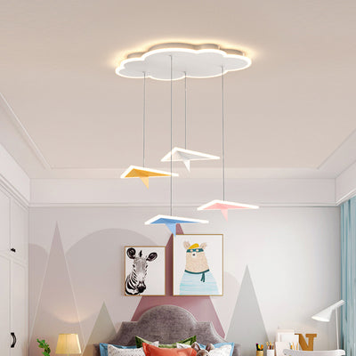 Macaroon Aircraft Chandelier, Pendant for Children's Room