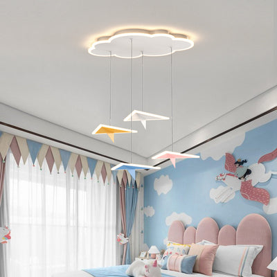 Macaroon Aircraft Chandelier, Pendant for Children's Room