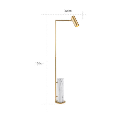 Marble Floor Lamp, American Style Living Room Light, Reading Light