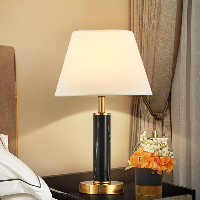 Marble Pleated Table Lamp, Table Lamp for Bedroom