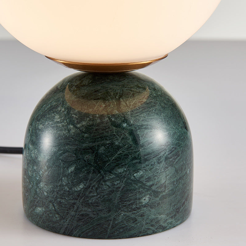 Marble Table Lamp, Scandinavian Living Room Light, Bedroom Light