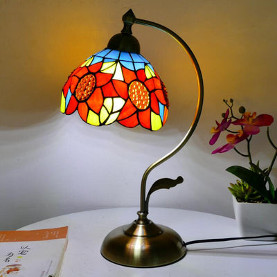 Mediterranean Sea Tiffany Table Lamp, Reading Light, Living Room Light