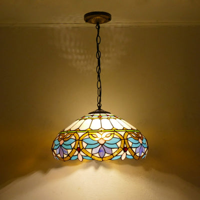 Mediterranean Tiffany Lamp, Iron Pendant Light, Hallway Light