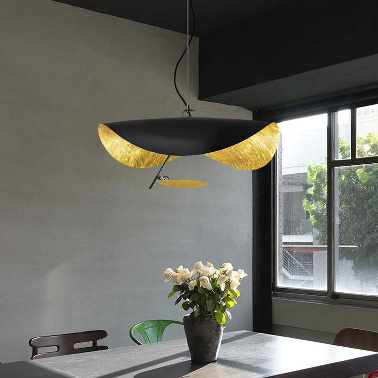 Metal Hat Pendant Light, Postmodernism Living Room Light, Bedroom Light