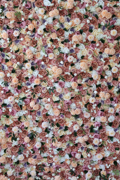 Mixed color roses and green leaves Cloth Roll Up Flower Wall Fabric Hanging Curtain Plant Wall Event Party Wedding Backdrop
