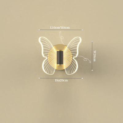 Modern Butterfly Wall Light, Wall Light for Bedroom