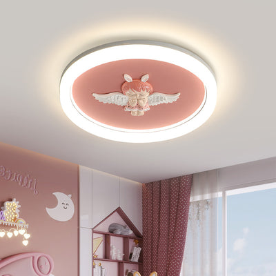 Modern Cartoon Character Ceiling Light, Flush Mount Ceiling Fixture, Bedroom Ceiling Light