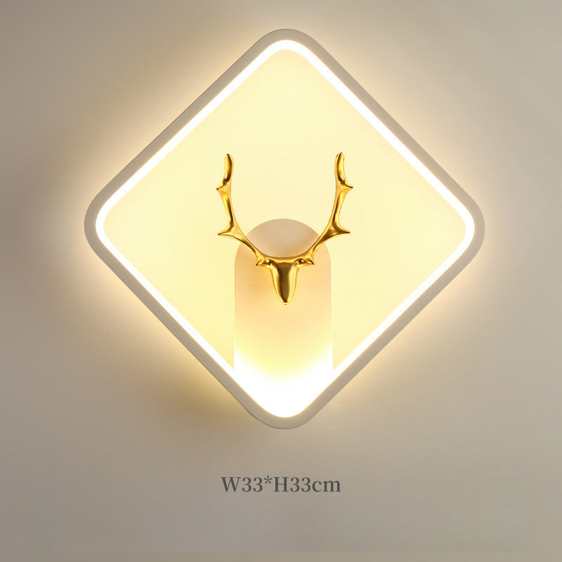 Modern Deer Wall Light, Wall Light for Bedroom