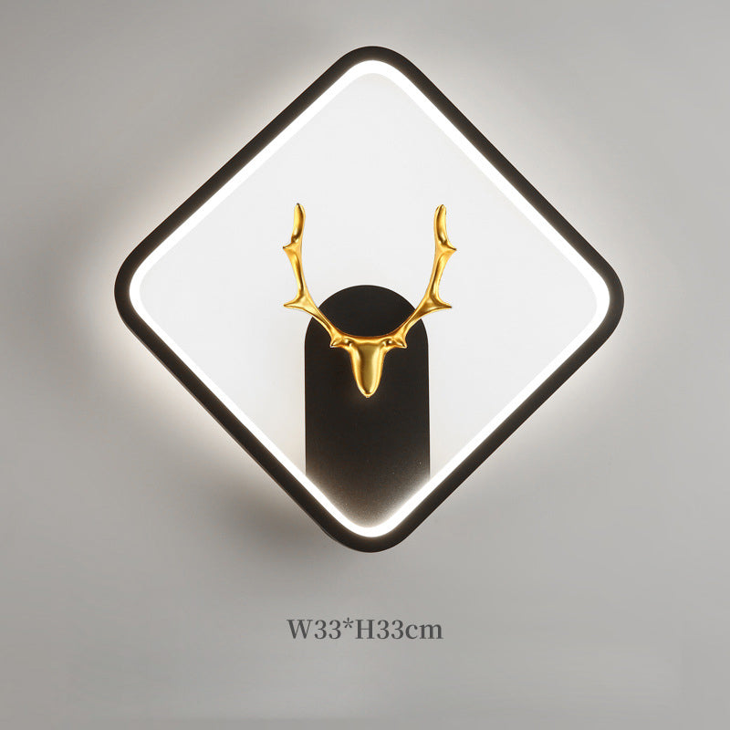 Modern Deer Wall Light, Wall Light for Bedroom