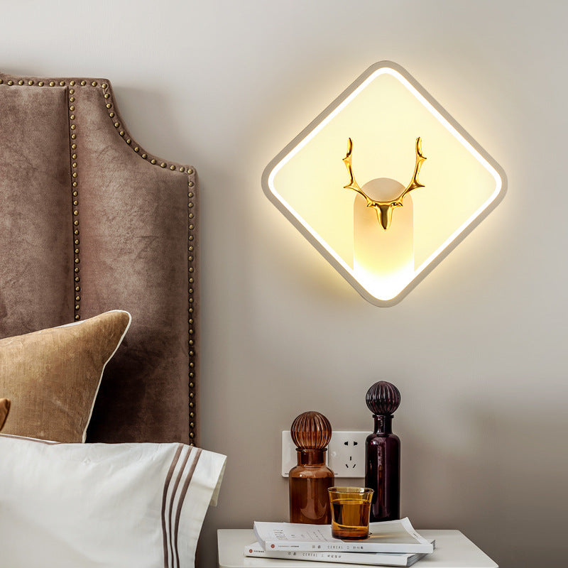 Modern Deer Wall Light, Wall Light for Bedroom