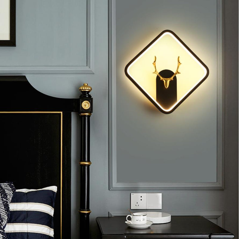 Modern Deer Wall Light, Wall Light for Bedroom