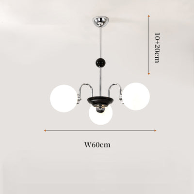 Modern Glass Ball Hanging Light, Living Room Pendant Light