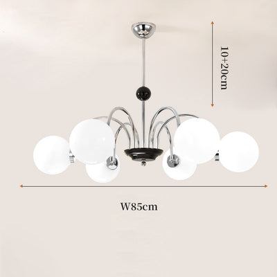 Modern Glass Ball Hanging Light, Living Room Pendant Light