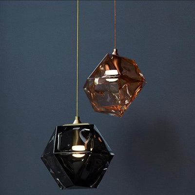 Modern Glass Hanging Light, Pendant Light for Dining Room