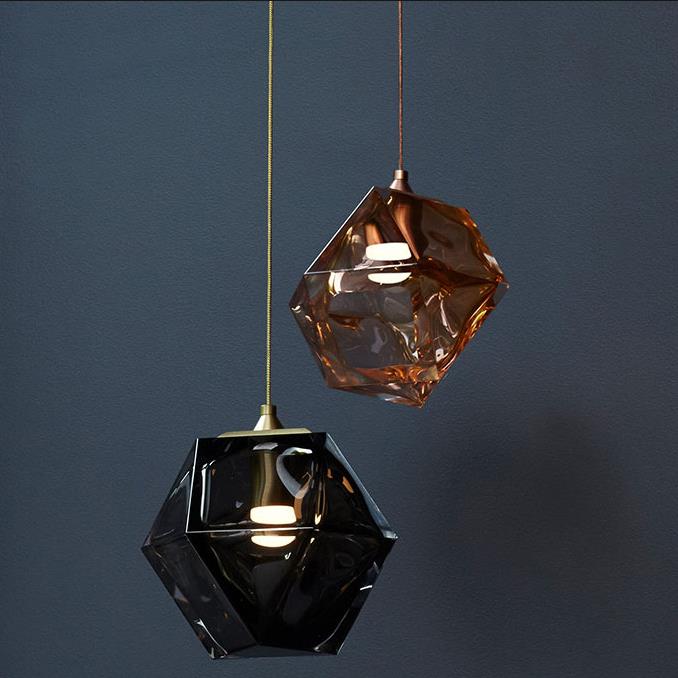 Modern Glass Hanging Light, Pendant Light for Dining Room