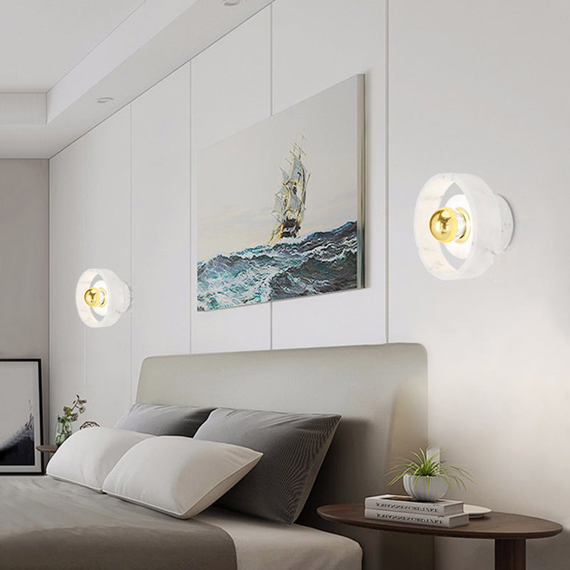 Modern Marble Petal Wall Light, Scandinavian Light, Bedroom Light, Living Room Light